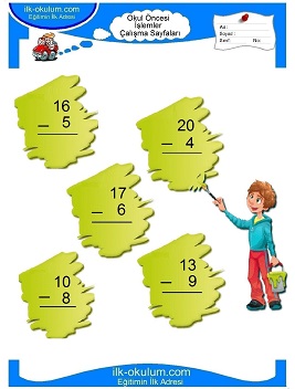 Çocuklar İçin toplam işlemi yaprak testleri 